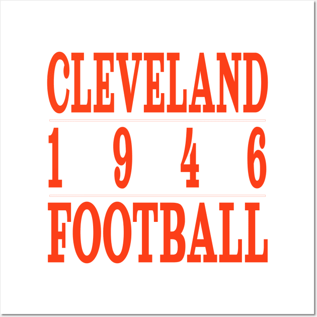 Cleveland football Classic Wall Art by Medo Creations